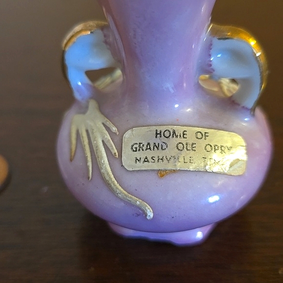 Vintage Japanese Moriage Dragonware Miniature Vase Grand Ole Opry Souvenir - Picture 3 of 5